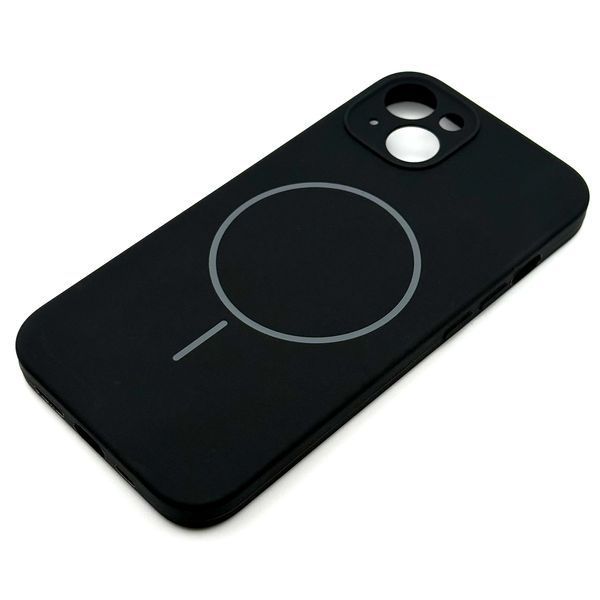 Чехол Silicone Full Prime Magsafe для iPhone 14 Black slcf003 фото