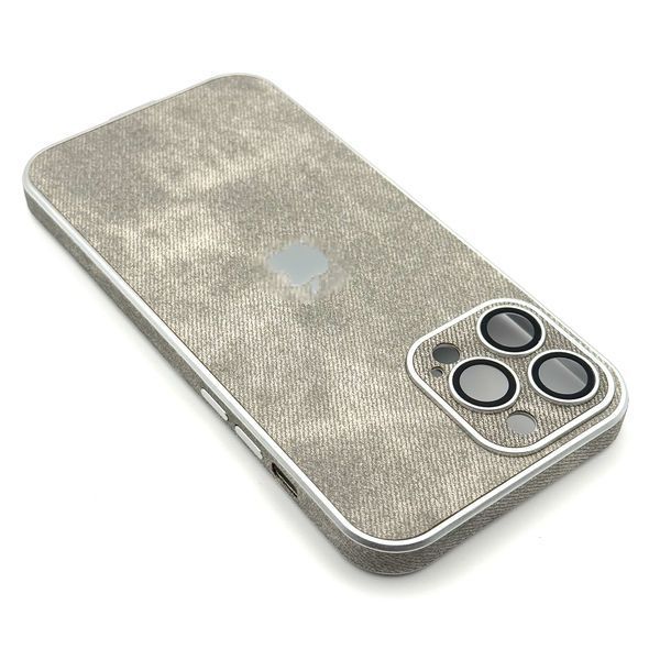 Чохол Textile Jeans with Camera Glass для iPhone 16 Pro Max Gray txt0015 фото