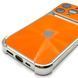 Чехол CD Laser Glass Camera для iPhone 14 Pro Orange cdl0026 фото 3