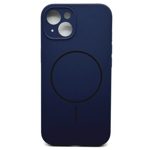 Чехол Silicone Full Prime Magsafe для iPhone 14 Deep Blue slcf004 фото