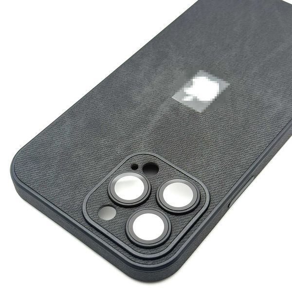 Чохол Textile Jeans with Camera Glass для iPhone 16 Pro Max Black txt0016 фото