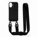 Чехол с ремешком Strap Color для iPhone 16 Black strp0051 фото 1