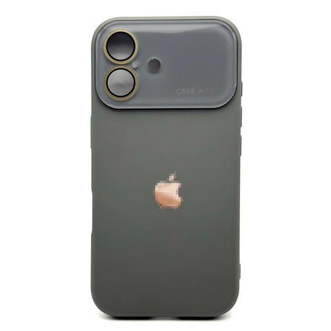 Чохол Silicone Glass Camera для iPhone 16 Gray silcam0060 фото