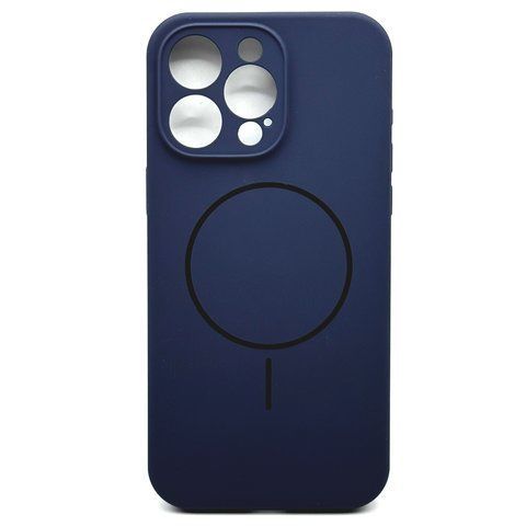 Чехол Silicone Full Prime Magsafe для iPhone 13 Pro Max Deep Blue slcf008 фото