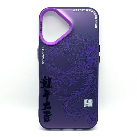 Чохол SO Cool Dragon для iPhone 16 Purple scd126 фото