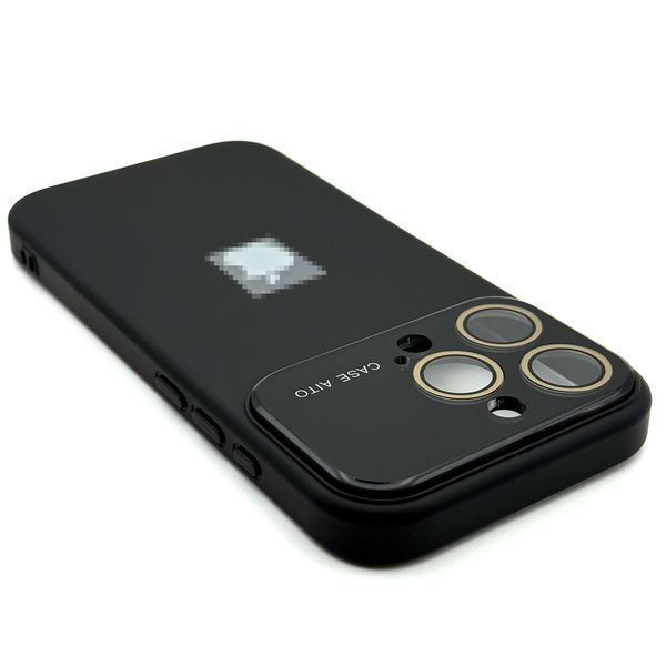 Чехол Silicone Glass Camera для iPhone 15 Pro Max Black silcam0025 фото