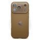 Чехол Silicone Glass Camera для iPhone 17 Pro Brown silcam0067 фото 1