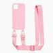 Чохол на стрічці Strap Color для iPhone 12/12 Pro Pink Sand strp006 фото