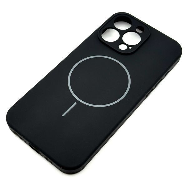 Чехол Silicone Full Prime Magsafe для iPhone 15 Pro Max Black slcf0011 фото