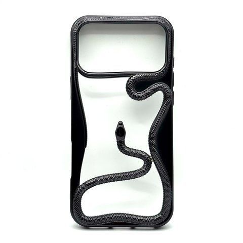 Чехол TPU Snake для iPhone 17 Pro Black snk035 фото