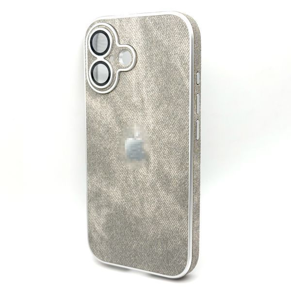 Чохол Textile Jeans with Camera Glass для iPhone 17 Gray txt0027 фото