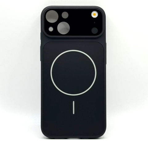 Чехол AG Glass Style для iPhone 13 Black  gls001 фото