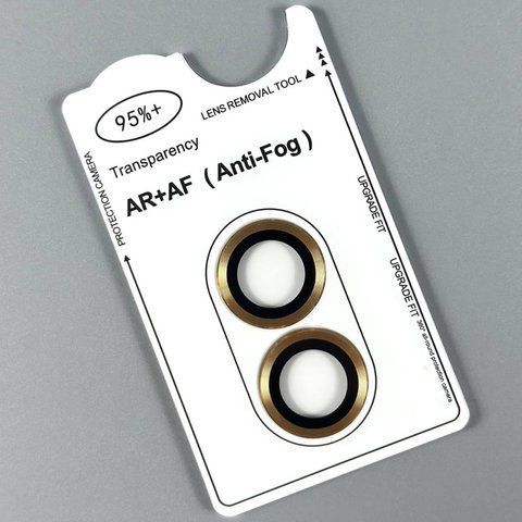 Защитное стекло на камеру Metal Classic iPhone 17 Gold cml0062 фото
