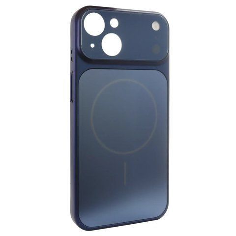 Чехол AG Glass Style для iPhone 13 Blue gls002 фото