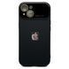 Чохол Silicone Glass Camera для iPhone 15 Black silcam0033 фото