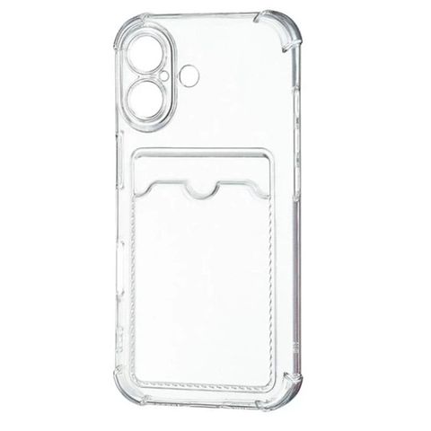 Чохол прозорий Card Holder з кишенькою для iPhone 16 crh0028 фото