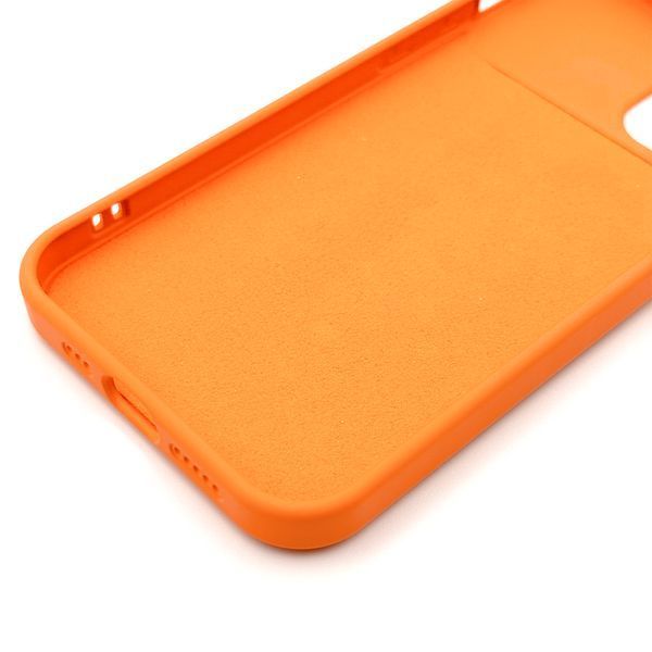 Чохол Silicone Glass Camera для iPhone 15 Orange silcam0034 фото