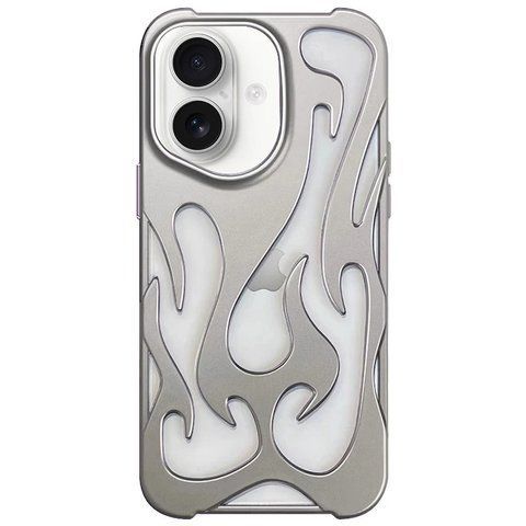Чохол TPU Winfire для iPhone 16 Silver wf050 фото