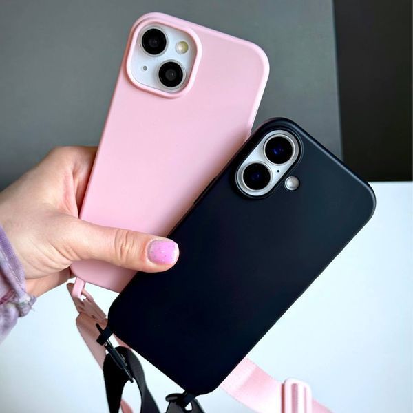Чохол на стрічці Strap Color для iPhone 17 Pro Max Pink Sand strp0067 фото