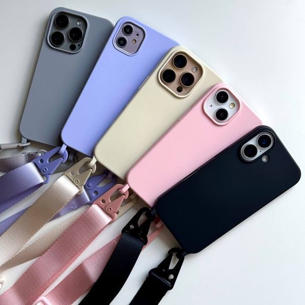 Чохол на стрічці Strap Color для iPhone 17 Pro Max Pink Sand strp0067 фото
