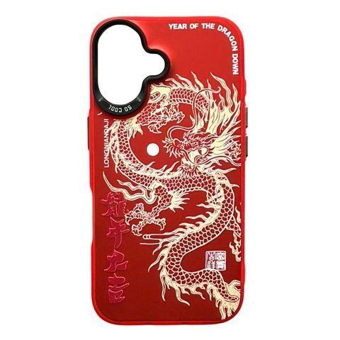 Чохол SO Cool Dragon для iPhone 16 Red scd130 фото